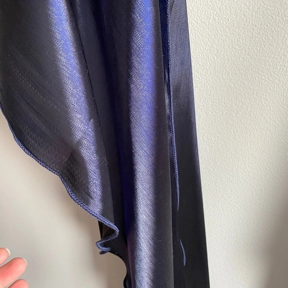 Laura Petites Formal Wedding Shawl in Sheer Navy - NWOT - Picture 6 of 10